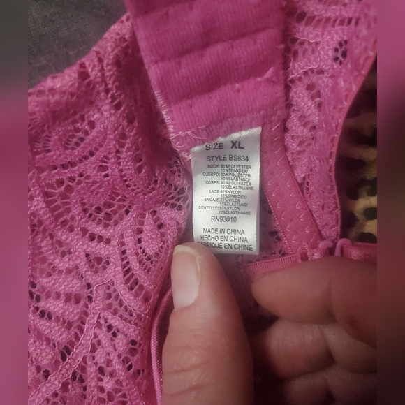 X-Large Pink Teddy/Body Lingerie - Picture 7 of 7